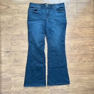 Democracy "Ab" Technology Jeans Size 14 Dark Wash Itty Bitty Bootcut